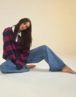 Cynthia Rowley Ardie Striped Rugby Shirt NABUR Fashion