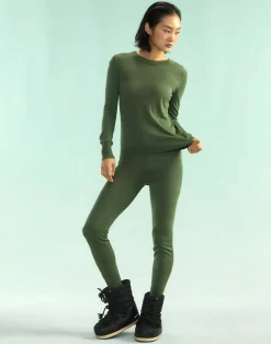 Cynthia Rowley Aspen Crewneck Knit Top DRKGR Best