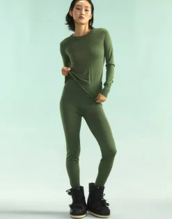 Cynthia Rowley Aspen Crewneck Knit Top DRKGR Best