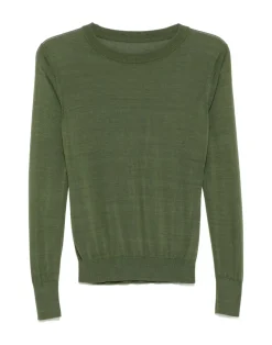 Cynthia Rowley Aspen Crewneck Knit Top DRKGR Best