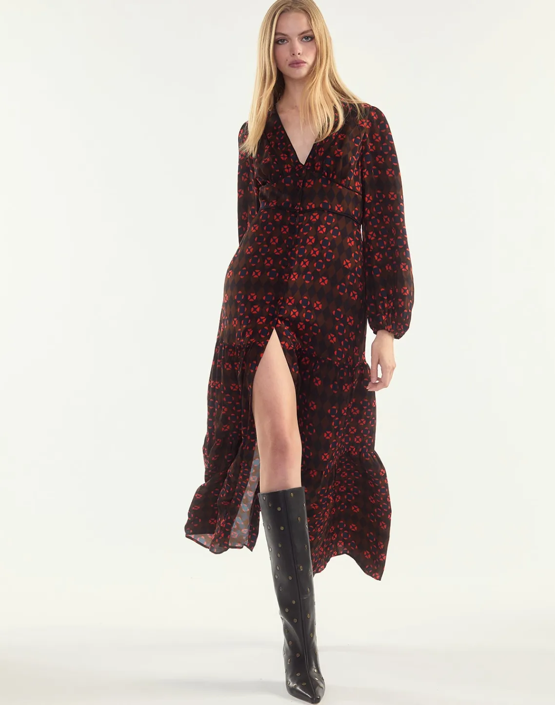 Cynthia Rowley Autumn Maxi Dress GEOBLRD Fashion