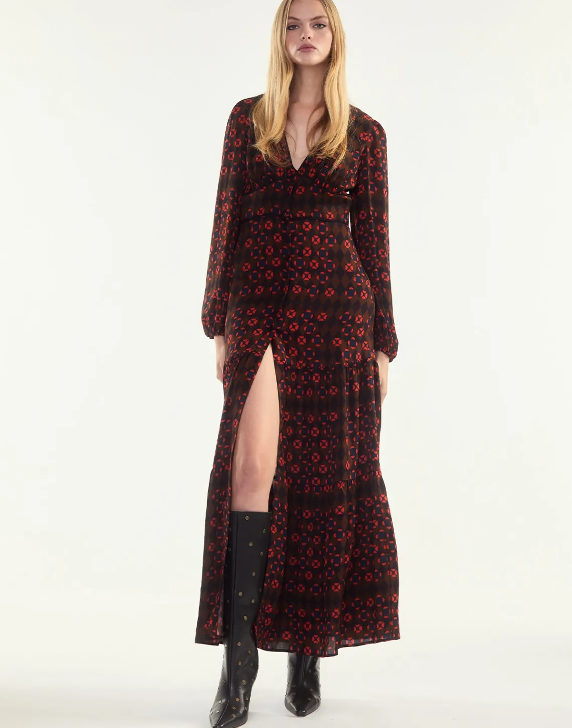 Cynthia Rowley Autumn Maxi Dress GEOBLRD Fashion