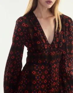 Cynthia Rowley Autumn Maxi Dress GEOBLRD Fashion