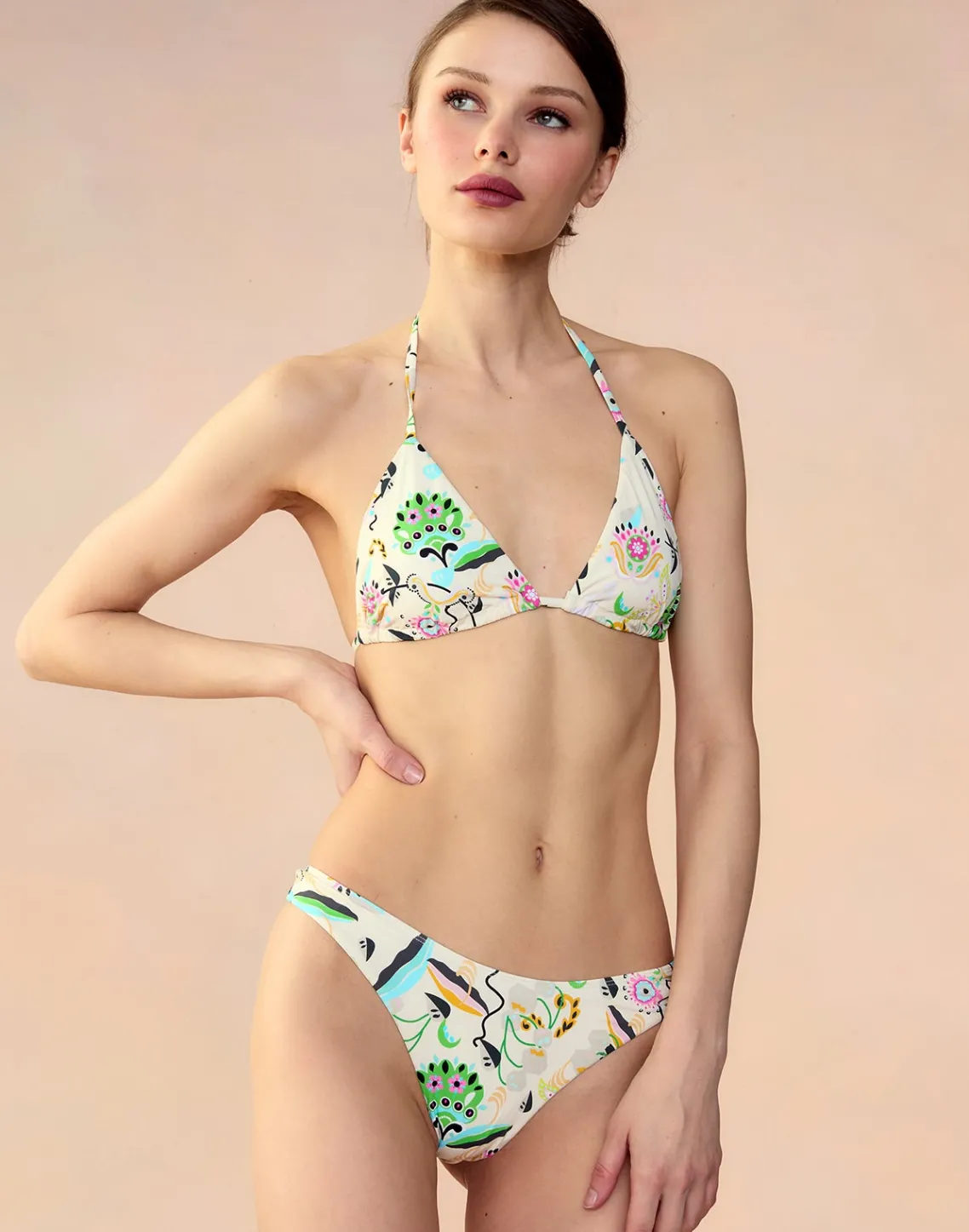 Cynthia Rowley Baia Bikini Bottoms WHTFL Sale