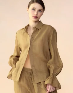 Cynthia Rowley Baleira Blouse GLDYLW Best