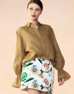 Cynthia Rowley Baleira Blouse GLDYLW Best