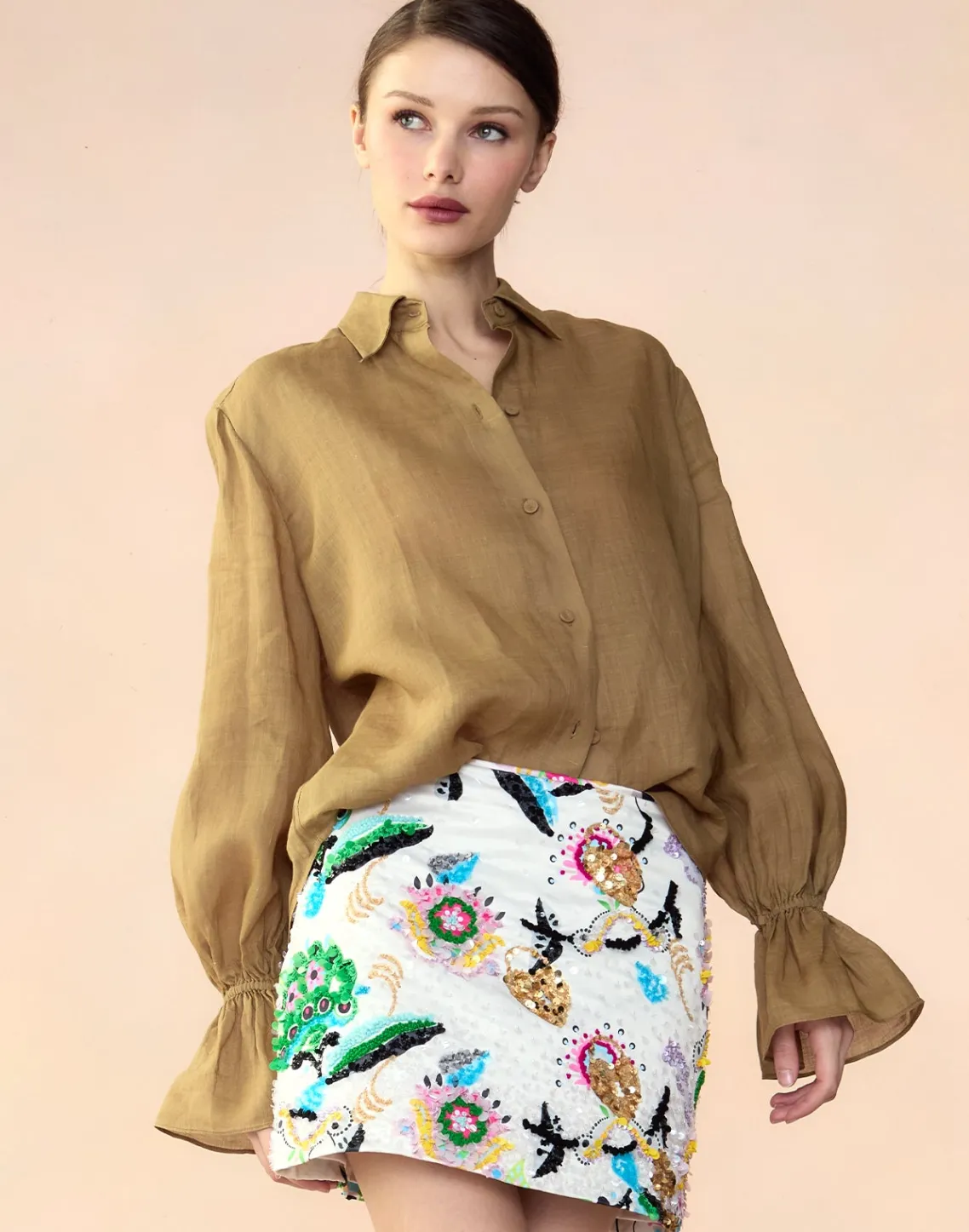 Cynthia Rowley Baleira Blouse GLDYLW Best