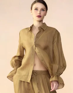 Cynthia Rowley Baleira Blouse GLDYLW Best