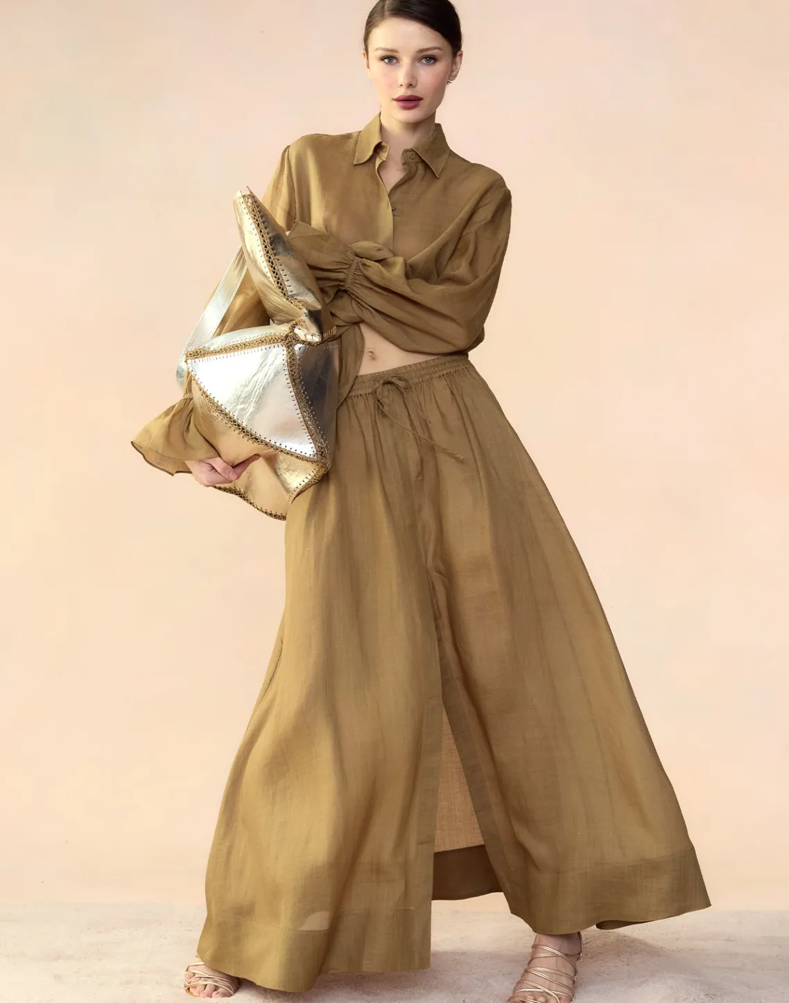 Cynthia Rowley Baleira Skirt GLDYLW Sale