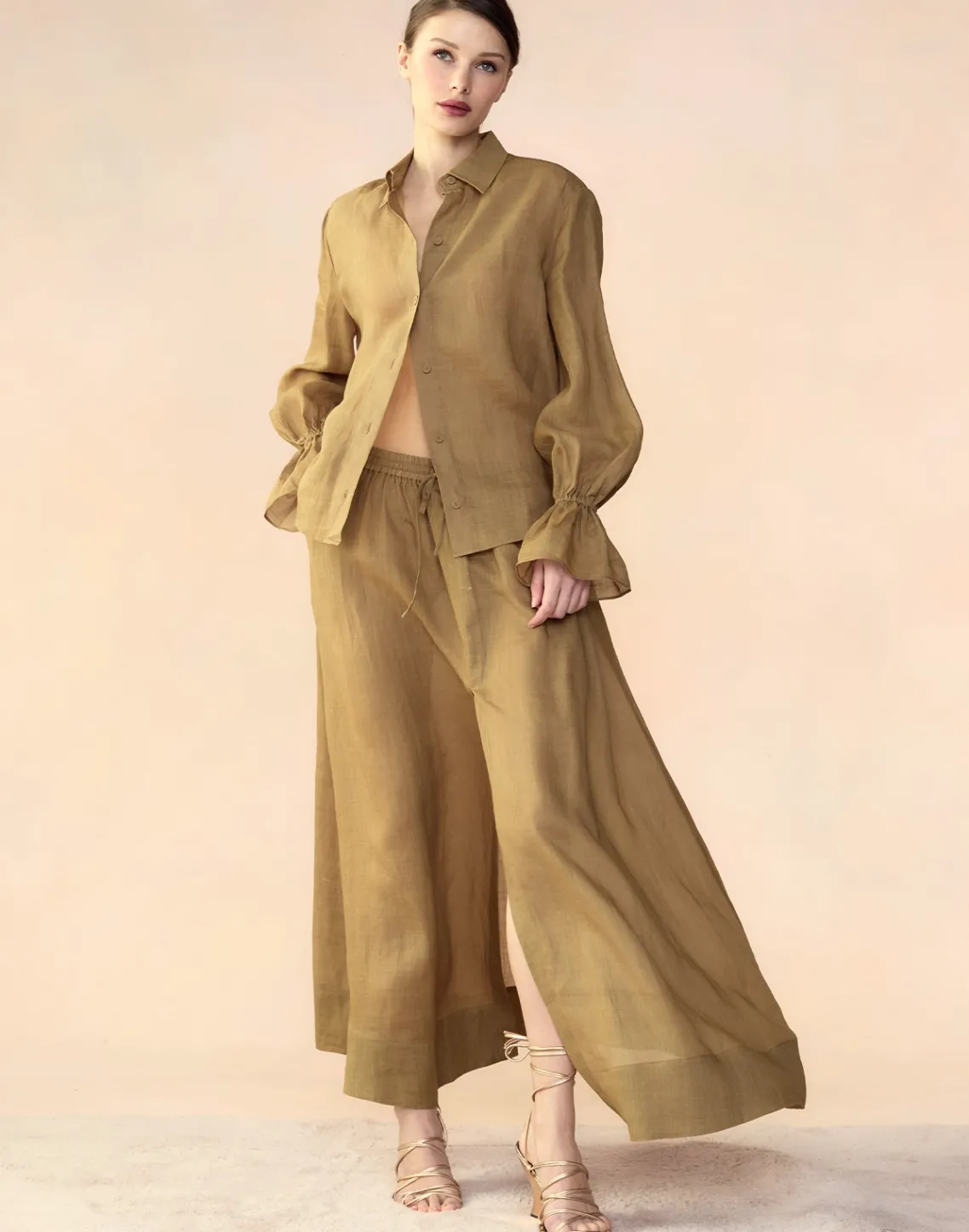 Cynthia Rowley Baleira Skirt GLDYLW Sale