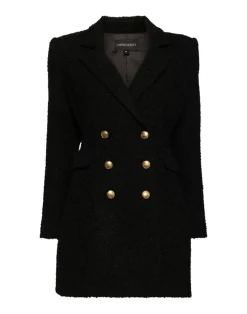 Cynthia Rowley Bardot Bouclé Blazer Dress BLACK Best