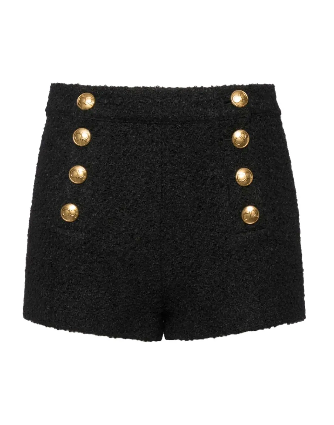 Cynthia Rowley Bardot Bouclé Shorts BLACK New
