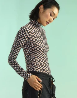 Cynthia Rowley Base Layer Turtleneck BLKCML Clearance