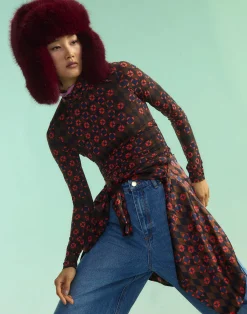 Cynthia Rowley Base Layer Turtleneck GEOBLRD New