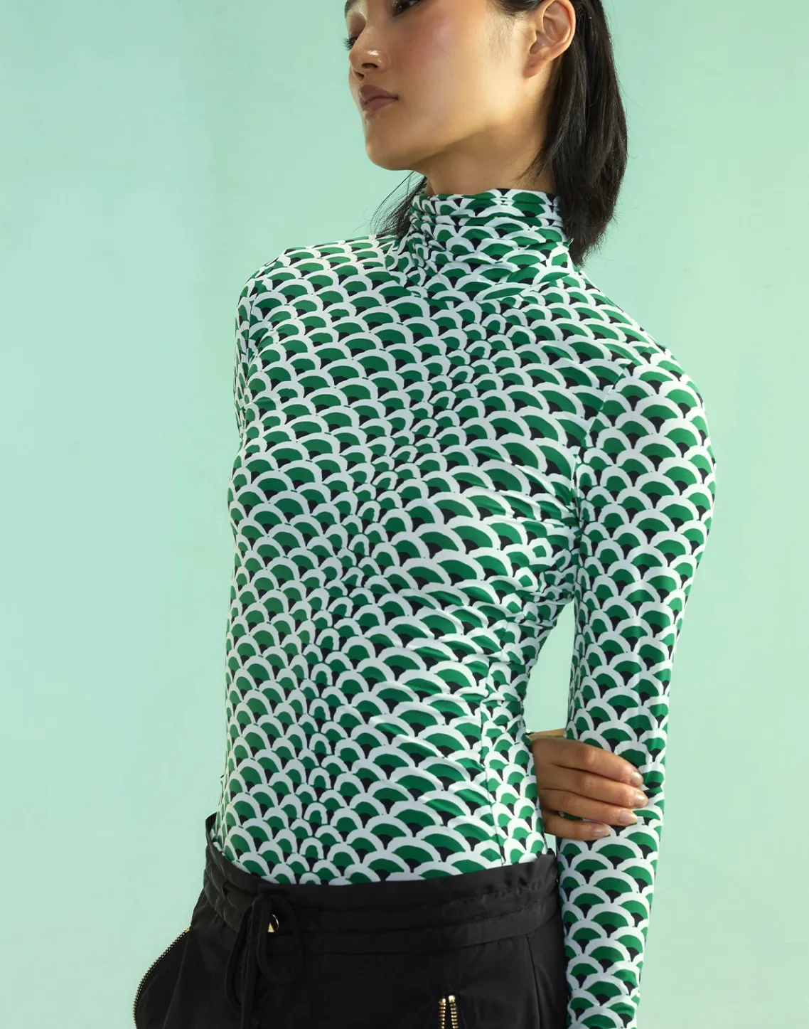 Cynthia Rowley Base Layer Turtleneck GRNWT Fashion