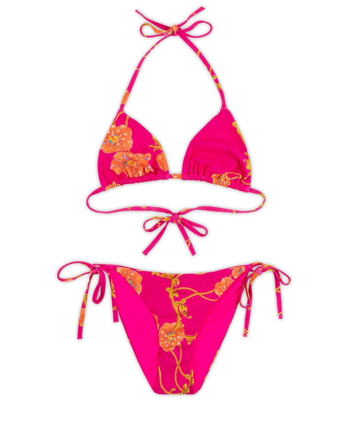 Cynthia Rowley Bella Bikini Top PNKFL Best