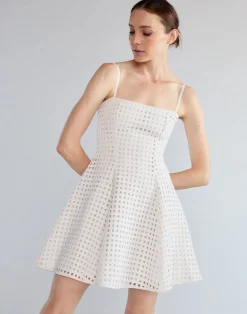 Cynthia Rowley Birdcage Mini Dress White Clearance