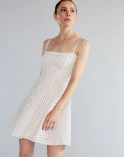 Cynthia Rowley Birdcage Mini Dress White Clearance