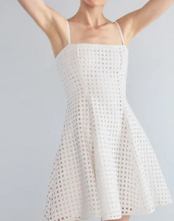 Cynthia Rowley Birdcage Mini Dress White Clearance