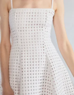 Cynthia Rowley Birdcage Mini Dress White Clearance