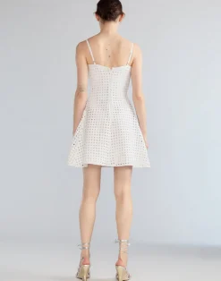 Cynthia Rowley Birdcage Mini Dress White Clearance