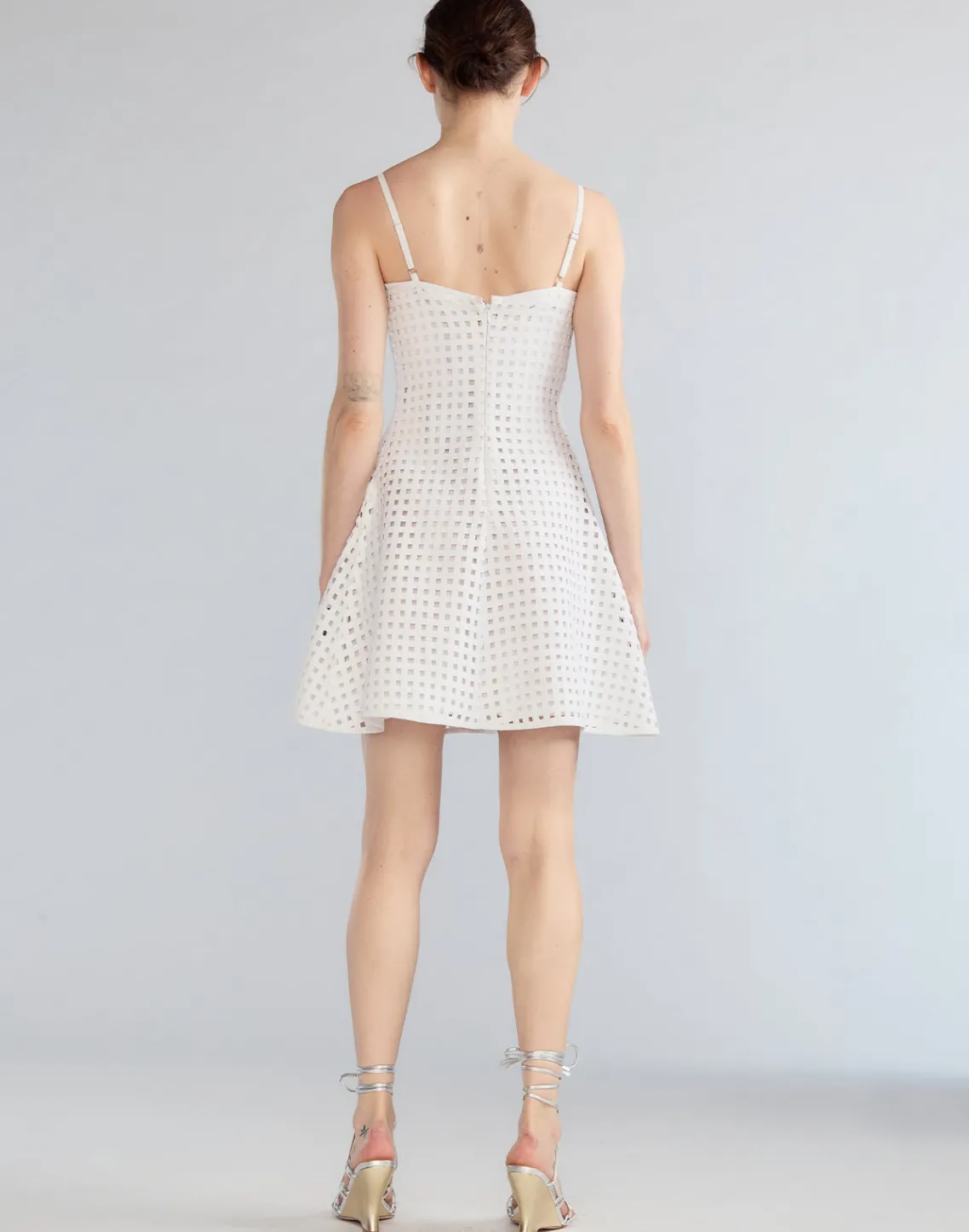 Cynthia Rowley Birdcage Mini Dress White Clearance