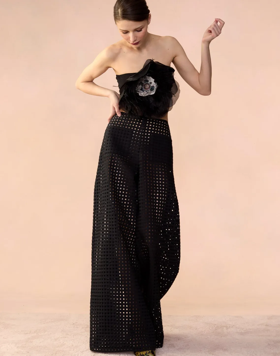 Cynthia Rowley Birdcage Pants BLACK Best