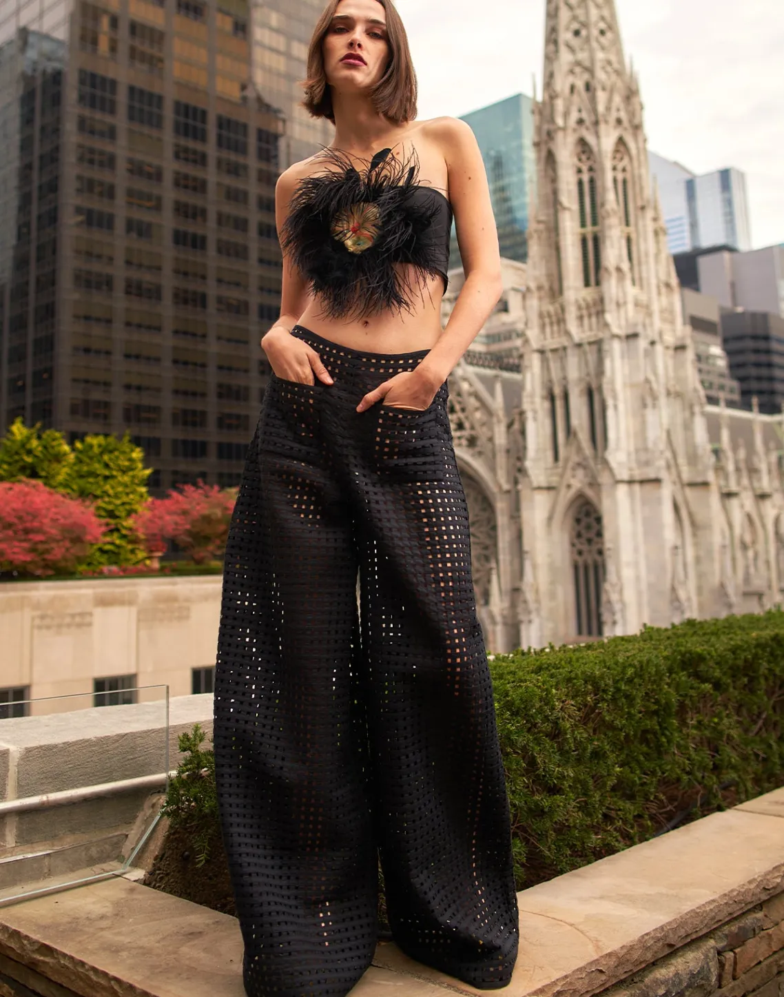 Cynthia Rowley Birdcage Pants BLACK Best