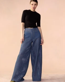 Cynthia Rowley Birdcage Pants Denim Outlet