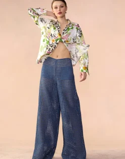 Cynthia Rowley Birdcage Pants Denim Outlet