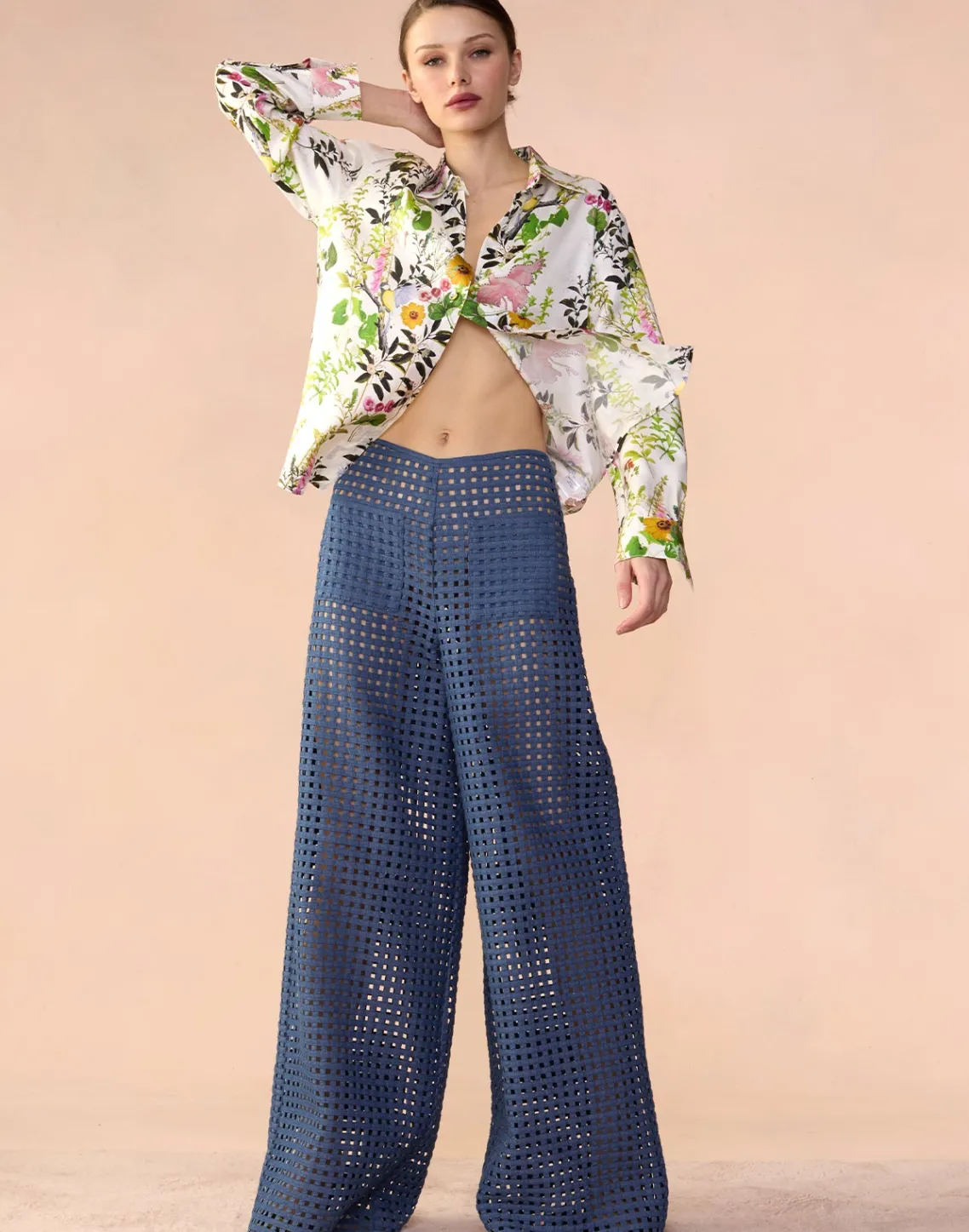Cynthia Rowley Birdcage Pants Denim Outlet