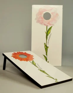 Cynthia Rowley Bloom Cornhole Boards PNKORG Sale
