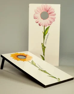 Cynthia Rowley Bloom Cornhole Boards PNKYLW New