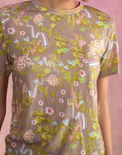 Cynthia Rowley Bloom Tee CMLFLR Discount