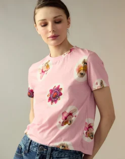 Cynthia Rowley Bloom Tee PNKMT Sale