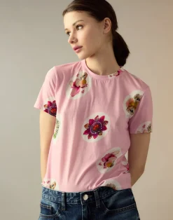 Cynthia Rowley Bloom Tee PNKMT Sale