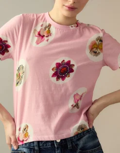 Cynthia Rowley Bloom Tee PNKMT Sale