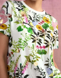 Cynthia Rowley Bloom Tee WHTFL Fashion
