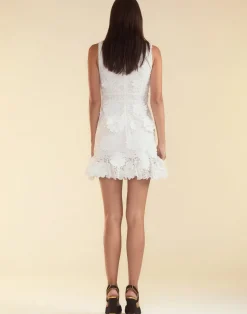 Cynthia Rowley Blooming Lace Cocktail Dress White Clearance