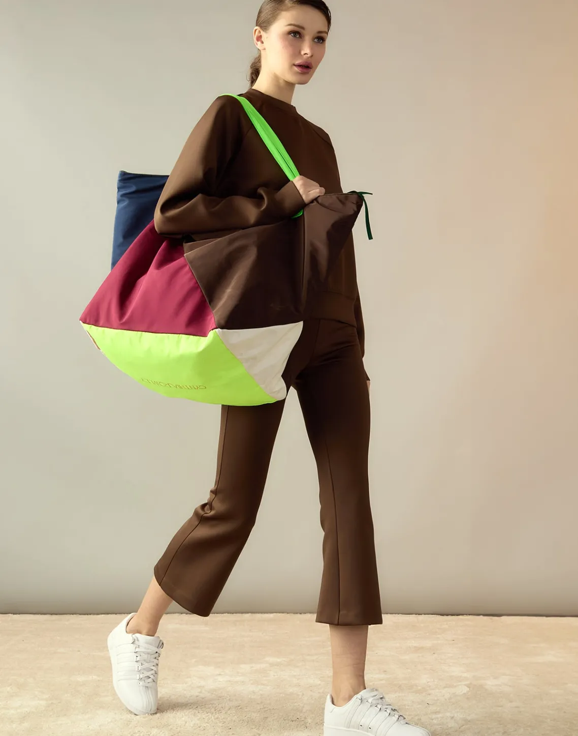 Cynthia Rowley Bonded Active Pant Brown Outlet