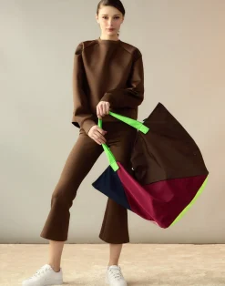 Cynthia Rowley Bonded Active Pant Brown Outlet