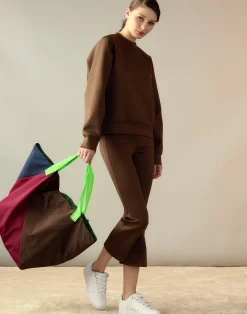 Cynthia Rowley Bonded Active Pant Brown Outlet