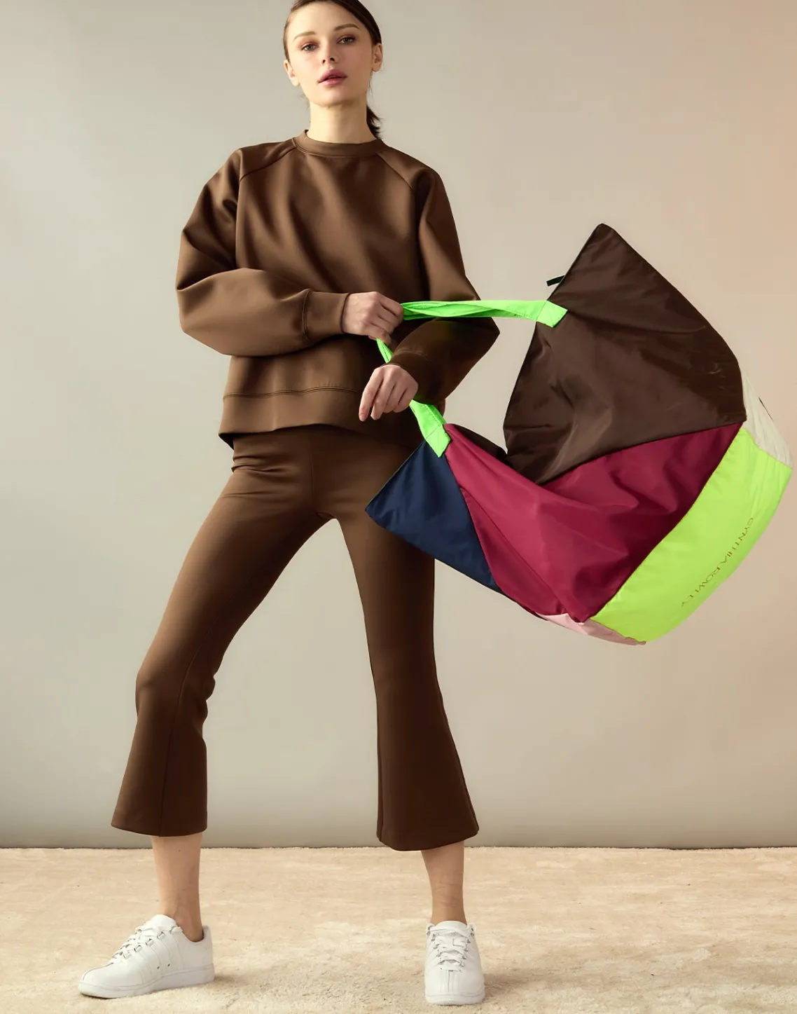 Cynthia Rowley Bonded Active Pant Brown Outlet