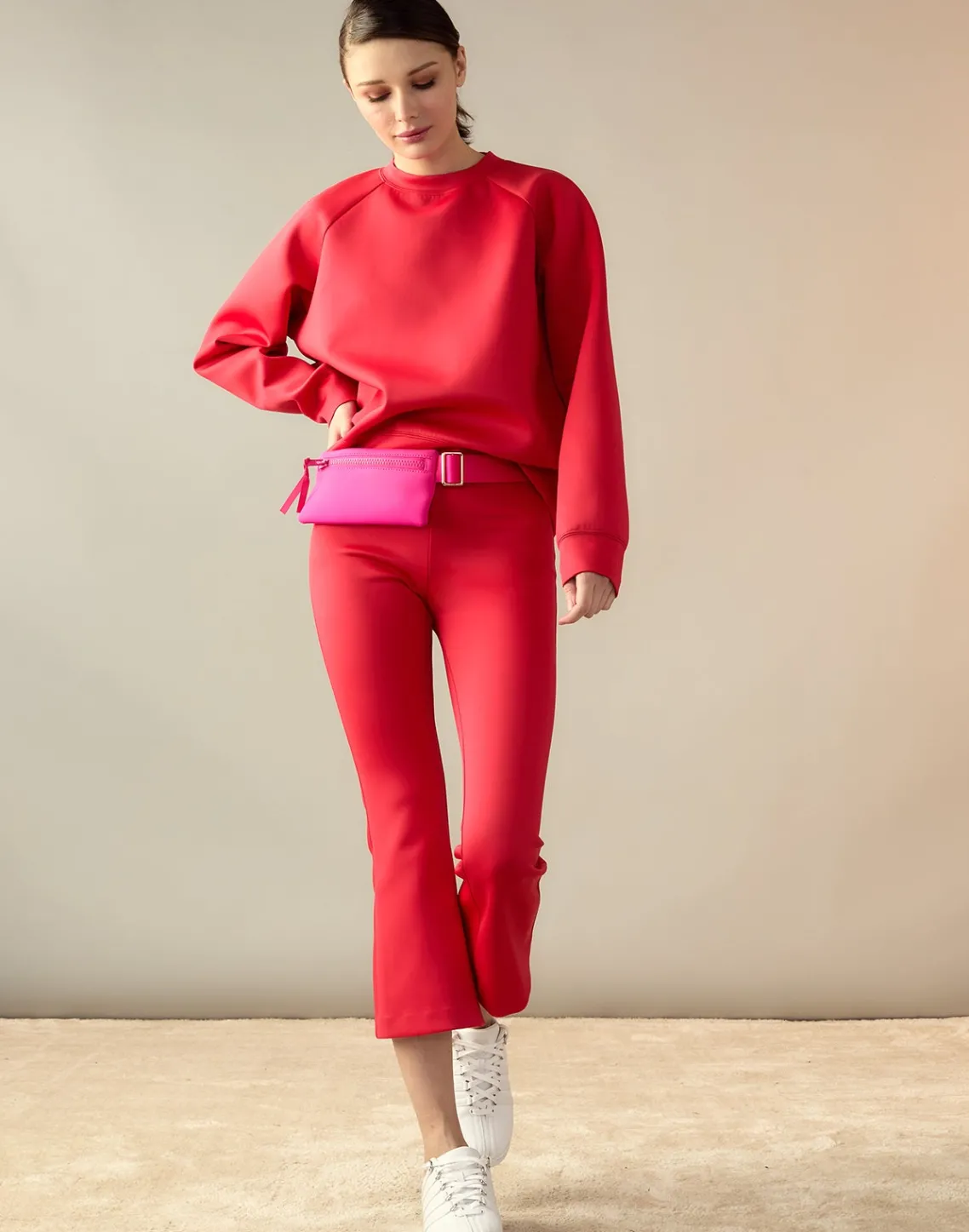 Cynthia Rowley Bonded Active Pant Red Hot