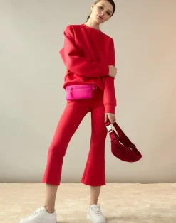 Cynthia Rowley Bonded Active Pant Red Hot