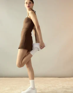 Cynthia Rowley Bonded Basics Dress Brown Sale