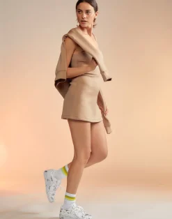 Cynthia Rowley Bonded Basics Dress CAMEL Online