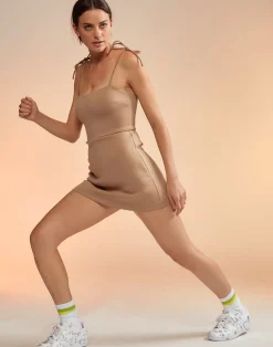 Cynthia Rowley Bonded Basics Dress CAMEL Online