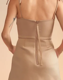 Cynthia Rowley Bonded Basics Dress CAMEL Online