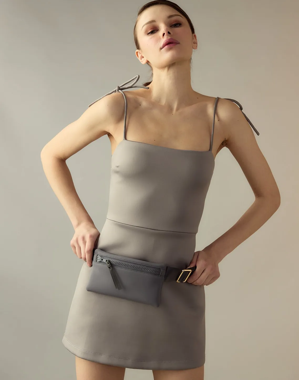 Cynthia Rowley Bonded Basics Dress GRAY Best